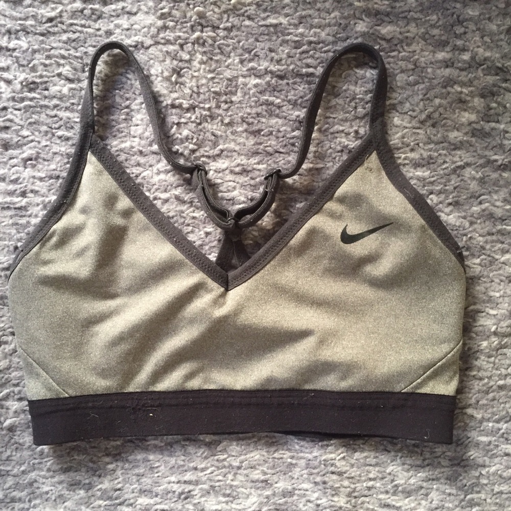 Nike grey sports bra